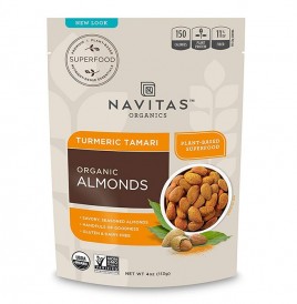 Navitas Organics Turmeric Tamari- Organic Almonds  Pack  113 grams